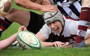 11 March 2009; Aaron Conneely, Colaiste Iognaid, celebrates his try. Connacht Schools Senior Cup Final, Colaiste Iognaid v Sligo Grammar School, Sportsground, Galway. Picture credit: Ray Ryan / SPORTSFILE