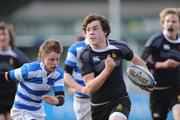 12 March 2009; Niall Lawlor, Terenure College, goes past the tackle of Andrew Quirke, Blackrock College on his way to scoring his teams second try. Leinster Schools Junior Cup Semi-Final, Blackrock College v Terenure College, Donnybrook Stadium, Dublin. Picture credit: Matt Browne / SPORTSFILE