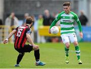 5 September 2015; Brandon Miele, Shamrock Rovers, in action against Dylan Hayes, Bohemians. SSE Airtricity League Premier Division, Shamrock Rovers v Bohemians. Tallaght Stadium, Tallaght, Co. Dublin. Picture credit: Seb Daly / SPORTSFILE