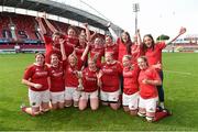 5 September 2015; Munster and Highfield RFC players celebrate with the cup after victory over Leinster. Women's Interprovincial, Munster v Leinster. Thomond Park, Limerick. Picture credit: Diarmuid Greene / SPORTSFILE