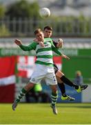 5 September 2015; Michael Drennan, Shamrock Rovers, in action against Stephen Best, Bohemians. SSE Airtricity League Premier Division, Shamrock Rovers v Bohemians. Tallaght Stadium, Tallaght, Co. Dublin. Picture credit: Seb Daly / SPORTSFILE