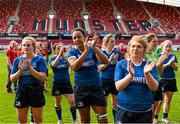 5 September 2015; Leinster players including Meabh O'Brien, Sophie Spence and Karla Dunne applaud their supporters after the game. Women's Interprovincial, Munster v Leinster. Thomond Park, Limerick. Picture credit: Diarmuid Greene / SPORTSFILE