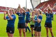 5 September 2015; Leinster players applaud their supporters after the game. Women's Interprovincial, Munster v Leinster. Thomond Park, Limerick. Picture credit: Diarmuid Greene / SPORTSFILE