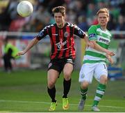5 September 2015; Simon Madden, Shamrock Rovers, in action against Adam Evans, Bohemians. SSE Airtricity League Premier Division, Shamrock Rovers v Bohemians. Tallaght Stadium, Tallaght, Co. Dublin. Picture credit: Seb Daly / SPORTSFILE