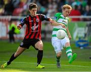 5 September 2015; Simon Madden, Shamrock Rovers, in action against Adam Evans, Bohemians. SSE Airtricity League Premier Division, Shamrock Rovers v Bohemians. Tallaght Stadium, Tallaght, Co. Dublin. Picture credit: Seb Daly / SPORTSFILE