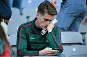 5 September 2015; A dejected Mayo supporter after the game. GAA Football All-Ireland Senior Championship Semi-Final Replay, Dublin v Mayo. Croke Park, Dublin. Picture credit: Ray Ryan / SPORTSFILE