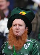 14 March 2009; An Ireland supporter awaits the start of the game. RBS Six Nations Championship, Scotland v Ireland, Murrayfield Stadium, Edinburgh, Scotland. Picture credit: Pat Murphy / SPORTSFILE