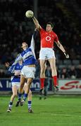 14 March 2009; Michael Cussen, Cork, in action against Brendan Quigley, Laois. Allianz GAA National Football League, Division 2, Round 4, Laois v Cork, O'Moore Park, Portlaoise, Co. Laois. Picture credit: Matt Browne / SPORTSFILE