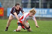 15 March 2009; Shaun O'Neill, Tyrone, in action against Alan Claffey, Westmeath. Allianz GAA National Football League, Division 1, Round 4, Westmeath v Tyrone, Cusack Park, Mullingar, Co. Westmeath. Picture credit: David Maher / SPORTSFILE