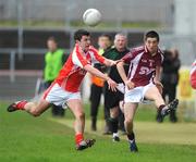 17 March 2009; Ronan O'Neill, Omagh CBS, in action against Ciaran Gervin, St Patrick's Academy. Bank of Ireland MacRory Cup Final, Omagh CBS v St Patrick's Academy, Dungannon. Healy Park, Omagh, Co. Tyrone. Picture credit: Oliver McVeigh / SPORTSFILE