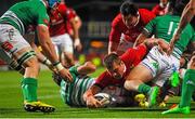 5 September 2015; CJ Stander, Munster, scores his side's first try. Guinness PRO12 Round 1, Munster v Benetton Treviso. Irish Independent Park, Cork. Picture credit: Eoin Noonan / SPORTSFILE