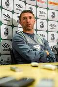 6 September 2015; Republic of Ireland's Robbie Keane during a press conference. Abbotstown, Co. Dublin. Picture credit: Sam Barnes / SPORTSFILE