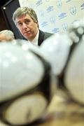 18 March 2009; John Delaney, Chief Executive of the FAI, at the announcement of a commercial agreement with Umbro as kit sponsor to the Football Association of Ireland until 2020. FAI Headquarters, Abbotstown, Dublin. Picture credit: David Maher / SPORTSFILE