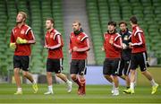 6 September 2015; Georgia players in action during squad training. Aviva Stadium, Lansdowne Road, Dublin. Picture credit: Sam Barnes / SPORTSFILE