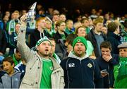 7 September 2015; Northern Ireland supporters during the warm-up. UEFA EURO 2016 Championship Qualifier, Group F, Northern Ireland v Hungary, Windsor Park, Belfast, Co. Antrim. Picture credit: Oliver McVeigh / SPORTSFILE