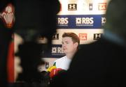 20 March 2009; Ireland captain Brian O'Driscoll speaking during a press conference ahead of their RBS Six Nations Championship game against Wales on Saturday. Millennium Stadium, Cardiff, Wales. Picture credit: Stephen McCarthy / SPORTSFILE