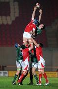 20 March 2009; Dominic Ryan, Ireland, in action against Justin Tipuric, Wales. U20 6 Nations Rugby Championship, Wales U20 v Ireland U20, Parc y Scarlets, Llanelli, Wales. Picture credit: Stephen McCarthy / SPORTSFILE