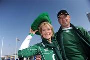 21 March 2009; Ireland fans John and Anne Bowes, from Delgany, Co. Wicklow, in Cardiff ahead of Ireland's RBS Six Nations Championship clash with Wales. Cardiff, Wales. Picture credit: Brendan Moran / SPORTSFILE