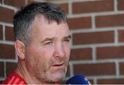 8 September 2015; Munster head coach Anthony Foley during a press conference. University of Limerick, Limerick. Picture credit: Seb Daly / SPORTSFILE