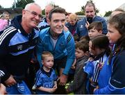 9 September 2015; Dublin's Brian Fenton poses for photographs with supporters during the Dublin Senior Football Open Night. Parnell Park, Dublin. Picture credit: Piaras Ó Mídheach / SPORTSFILE