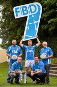 11 September 2015; From left, back, Johnny Magee, Mark Vaughan, Charlie Nelligan, front, Paul Mannion and Ray Cosgrove, in attendance at the FBD7s Senior All Ireland Football 7s at Kilmacud Crokes, Stillorgan, Co. Dublin. Picture credit: David Maher / SPORTSFILE