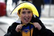 17 March 2009; A Portumna supporter on the way to the game. AIB All-Ireland Senior Club Hurling Championship Final, Portumna, Co. Galway, v De La Salle, Waterford, Croke Park, Dublin. Picture credit: Ray McManus / SPORTSFILE