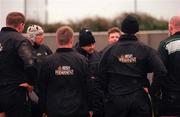 7 November 2000; Ireland coach Warren Gatland issues instructions to his players during the Ireland Rugby training session at Dr Hickey Park in Greystones, Wicklow. Photo by Damien Eagers/Sportsfile
