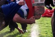 11 December 2000; John Hayes during Irish rugby squad training at the ALSAA Club in Dublin. Photo by Brendan Moran/Sportsfile