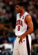 21 September 2000; Allan Houston of USA during the basketball match between USA and Lithuania in The Dome, Sydney Olympic Park, Homebush Bay, Sydney, Australia. Photo by Brendan Moran/Sportsfile