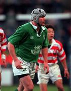 11 November 2000; Anthony Foley of Ireland during the International Rugby friendly match between Ireland and Japan at Lansdowne Road in Dublin. Photo by Ray Lohan/Sportsfile