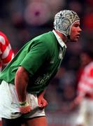 11 November 2000; Andy Ward of Ireland during the International Rugby friendly match between Ireland and Japan at Lansdowne Road in Dublin. Photo by Ray Lohan/Sportsfile