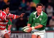 11 November 2000; Ronan O'Gara of Ireland in action against Japan during the International Rugby friendly match between Ireland and Japan at Lansdowne Road in Dublin. Photo by Ray Lohan/Sportsfile