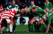 11 November 2000; Both sides contest scrum during the International Rugby friendly match between Ireland and Japan at Lansdowne Road in Dublin. Photo by Ray Lohan/Sportsfile