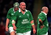 11 November 2000; John Hayes of Ireland during the International Rugby friendly match between Ireland and Japan at Lansdowne Road in Dublin. Photo by Ray Lohan/Sportsfile