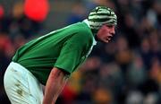 11 November 2000; Malcolm O'Kelly of Ireland during the International Rugby friendly match between Ireland and Japan at Lansdowne Road in Dublin. Photo by Ray Lohan/Sportsfile