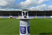 12 September 2015; Bord Gais Energy GAA Hurling All-Ireland U21 B Championship trophy ahead of the final. Bord Gais Energy GAA Hurling All-Ireland U21 B Championship Final, Meath v Wicklow, Semple Stadium, Thurles, Co. Tipperary. Picture credit: Brendan Moran / SPORTSFILE