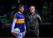 14 September 2015; Ahead of the Electric Ireland GAA Minor Football Final on the 20th of September, proud sponsor Electric Ireland has teamed up with Tipperary football captain Danny Owens, left, and his manager Charlie McKeever as they prepare for their most major moment of the season. Throughout the Championship fans have been following the action through the hashtag #ThisIsMajor. Support the Minors on the 20th of September using #ThisIsMajor and be a part of something major. Grand Canal Dock, Dublin. Picture credit: Ramsey Cardy / SPORTSFILE