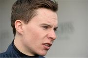 13 September 2015; Jockey Joseph O'Brien after riding Air Force Blue to victory in the Goffs Vincent O`Brien National Stakes. Irish Champions Weekend. The Curragh, Co. Kildare. Picture credit: Cody Glenn / SPORTSFILE