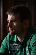 15 September 2015; Ireland's Jared Payne during a press conference. Carton House, Maynooth, Co. Kildare. Picture credit: Matt Browne / SPORTSFILE