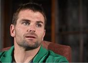 15 September 2015; Ireland's Jared Payne during a press conference. Carton House, Maynooth, Co. Kildare. Picture credit: Matt Browne / SPORTSFILE