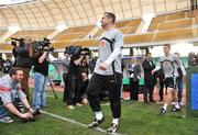 31 March 2009; Republic of Ireland's Shay Given arriving for the start of squad training ahead of their 2010 FIFA World Cup Qualifier against Italy on Wednesday. Republic of Ireland Squad Training, San Nicola Stadium, Bari, Italy. Picture credit: David Maher / SPORTSFILE