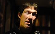 1 April 2009; Limerick hurler Seamus Hickey speaking to the media during a Gaelic Players Association meet and greet session with TDs and Senators. Buswells Hotel, Molesworth Street, Dublin. Picture credit: Stephen McCarthy / SPORTSFILE