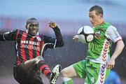 3 April 2009; Joseph Ndo, Bohemians, in action against Joe Gamble, Cork City. League of Ireland Premier Division, Bohemians v Cork City, Dalymount Park, Dublin. Picture credit: David Maher / SPORTSFILE