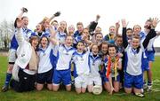 3 April 2009; The St Josephs team celebrate with the cup. Pat The Baker Post Primary Schools All-Ireland Junior C Final, St Genevieve’s, Belfast v St Josephs, Abbeyfeale, Sarsfields GAA Club, Newbridge, Co Kildare. Picture credit: Pat Murphy / SPORTSFILE