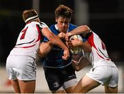 18 September 2015; Conor O’Brien, Leinster, is tackled by Lewis McNamara, left, and Connor Kelly, Ulster. U20 Interprovincial Rugby Championship, Round 3, Leinster v Ulster. Donnybrook Stadium, Donnybrook, Dublin. Picture credit: Stephen McCarthy / SPORTSFILE