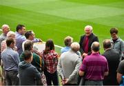 19 September 2015; Kerry great Charlie Nelligan in attendance at today's Bord Gáis Energy Legends Tour at Croke Park, where he relived some of most memorable moments from his playing career. All Bord Gáis Energy Legends Tours include a trip to the GAA Museum, which is home to many exclusive exhibits, including the official GAA Hall of Fame. For booking and ticket information about the GAA legends for this summer visit www.crokepark.ie/gaa-museum. Croke Park, Dublin. Picture credit: Ramsey Cardy / SPORTSFILE