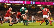 19 September 2015; Rory Best, Ireland, is tackled by Djustice Sears-Duru, Canada. 2015 Rugby World Cup, Pool D, Ireland v Canada. Millennium Stadium, Cardiff, Wales. Picture credit: Brendan Moran / SPORTSFILE