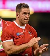 19 September 2015; Canada captain Jamie Cudmore after the game. 2015 Rugby World Cup, Pool D, Ireland v Canada. Millennium Stadium, Cardiff, Wales. Picture credit: Brendan Moran / SPORTSFILE