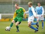 5 April 2009; Kenneth Hoey, Rockmount, in action against Darragh Hollingsworth, Bluebell United. FAI Intermediate Cup Semi-Final, Bluebell United, Dublin v Rockmount, Cork. Bluebell United AFC, Naas Road, Dublin. Picture credit: Stephen McCarthy / SPORTSFILE