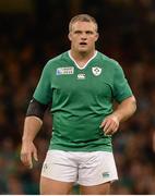 19 September 2015; Nathan White, Ireland. 2015 Rugby World Cup, Pool D, Ireland v Canada. Millennium Stadium, Cardiff, Wales. Picture credit: Brendan Moran / SPORTSFILE